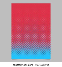 Color halftone ellipse pattern page template design - vector brochure background illustration with diagonal elliptical dots