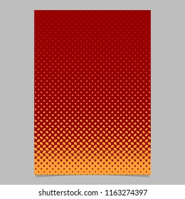 Color halftone ellipse pattern page template design - vector brochure background illustration with diagonal elliptical dots