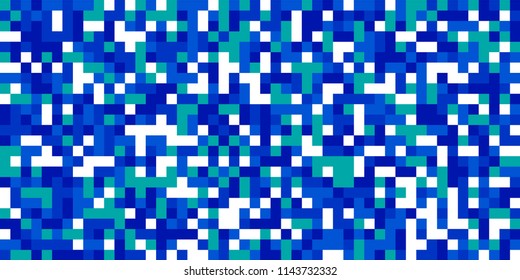 Color Halftone Pattern. Abstract Digital Texture with Color Squares for Print, Banner, Card, Web and Mobile Applications. Vintage Tech Halftone