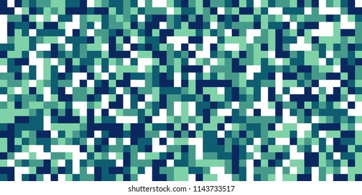 Color Halftone Pattern. Abstract Digital Texture with Color Squares for Print, Banner, Card, Web and Mobile Applications. Vintage Tech Halftone