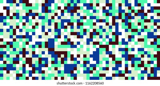 Color Halftone Pattern. Abstract Digital Texture with Color Squares for Print, Banner, Card, Web and Mobile Applications. Modern Tech Halftone