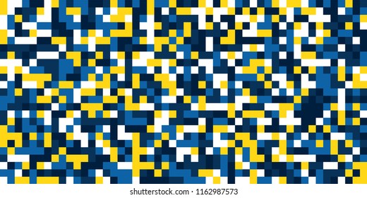 Color Halftone Pattern. Abstract Digital Texture with Color Squares for Print, Banner, Card, Web and Mobile Applications. Trendy Tech Halftone