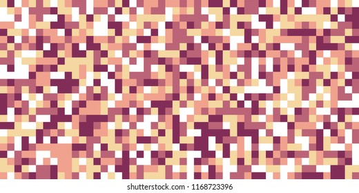 Color Halftone Pattern. Abstract Digital Texture with Color Squares for Print, Banner, Card, Web and Mobile Applications. Modern Tech Halftone Pattern with Color Pixels. Vector Texture.