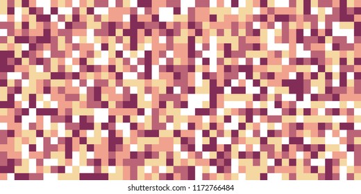 Color Halftone Pattern. Abstract Digital Texture with Color Squares for Print, Banner, Card, Web and Mobile Applications. Modern Tech Halftone Pattern with Color Pixels. Vector Texture.