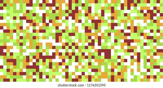 Color Halftone Pattern. Abstract Digital Texture with Color Squares for Print, Banner, Card, Web and Mobile Applications. Retro Tech Halftone