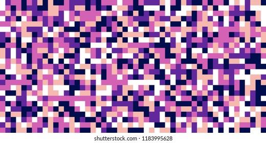 Color Halftone Pattern. Abstract Digital Texture with Color Squares for Print, Banner, Card, Web and Mobile Applications. Vintage Tech Halftone