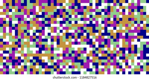 Color Halftone Pattern. Abstract Digital Texture with Color Squares for Print, Banner, Card, Web and Mobile Applications. Modern Tech Halftone