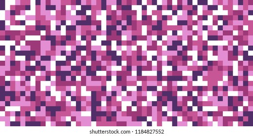 Color Halftone Pattern. Abstract Digital Texture with Color Squares for Print, Banner, Card, Web and Mobile Applications. Modern Tech Halftone Pattern with Color Pixels. Vector Texture.