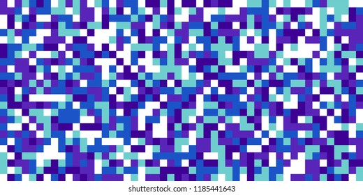 Color Halftone Pattern. Abstract Digital Texture with Color Squares for Print, Banner, Card, Web and Mobile Applications. Retro Tech Halftone Pattern with Color Pixels. Vector Texture.