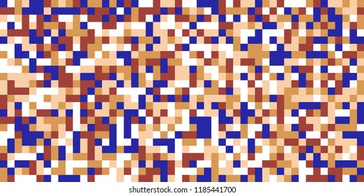 Color Halftone Pattern. Abstract Digital Texture with Color Squares for Print, Banner, Card, Web and Mobile Applications. Retro Tech Halftone Pattern with Color Pixels. Vector Texture.