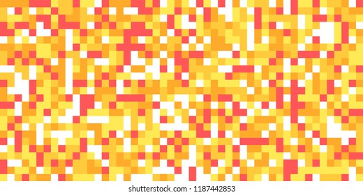 Color Halftone Pattern. Abstract Digital Texture with Color Squares for Print, Banner, Card, Web and Mobile Applications. Vintage Tech Halftone Pattern with Color Pixels. Vector Texture.