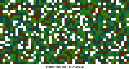 Color Halftone Pattern. Abstract Digital Texture with Color Squares for Print, Banner, Card, Web and Mobile Applications. Modern Tech Halftone