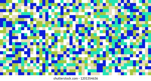 Color Halftone Pattern. Abstract Digital Texture with Color Squares for Print, Banner, Card, Web and Mobile Applications. Modern Tech Halftone