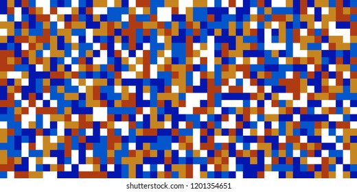Color Halftone Pattern. Abstract Digital Texture with Color Squares for Print, Banner, Card, Web and Mobile Applications. Trendy Tech Halftone Pattern with Color Pixels. Vector Texture.