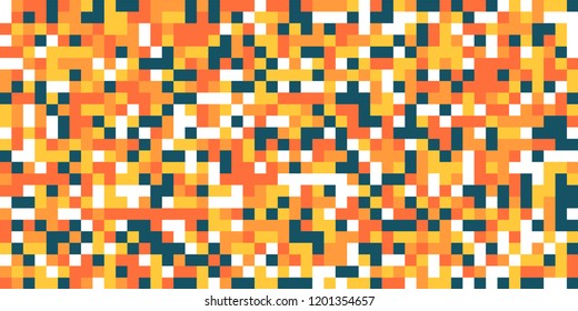 Color Halftone Pattern. Abstract Digital Texture with Color Squares for Print, Banner, Card, Web and Mobile Applications. Trendy Tech Halftone