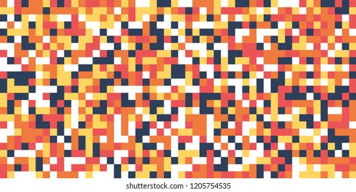 Color Halftone Pattern. Abstract Digital Texture with Color Squares for Print, Banner, Card, Web and Mobile Applications. Modern Tech Halftone