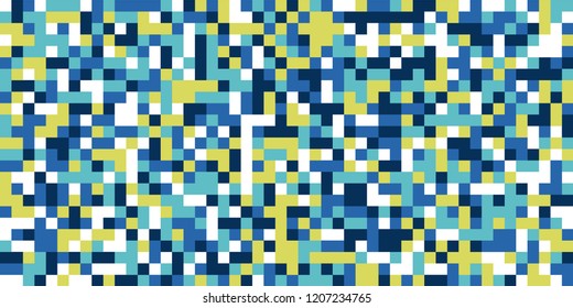 Color Halftone Pattern. Abstract Digital Texture with Color Squares for Print, Banner, Card, Web and Mobile Applications. Trendy Tech Halftone