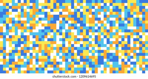 Color Halftone Pattern. Abstract Digital Texture with Color Squares for Print, Banner, Card, Web and Mobile Applications. Vintage Tech Halftone