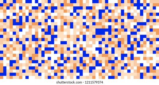 Color Halftone Pattern. Abstract Digital Texture with Color Squares for Print, Banner, Card, Web and Mobile Applications. Modern Tech Halftone Pattern with Color Pixels. Vector Texture.