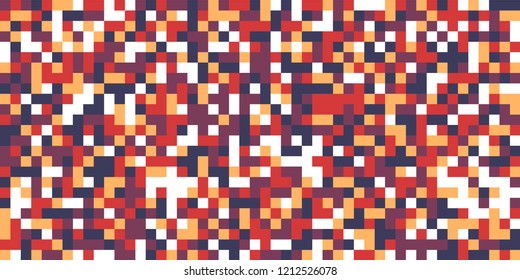 Color Halftone Pattern. Abstract Digital Texture with Color Squares for Print, Banner, Card, Web and Mobile Applications. Modern Tech Halftone