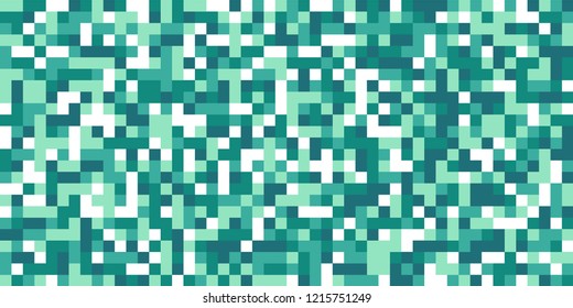 Color Halftone Pattern. Abstract Digital Texture with Color Squares for Print, Banner, Card, Web and Mobile Applications. Modern Tech Halftone Pattern with Color Pixels. Vector Texture.