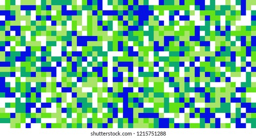 Color Halftone Pattern. Abstract Digital Texture with Color Squares for Print, Banner, Card, Web and Mobile Applications. Modern Tech Halftone