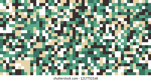 Color Halftone Pattern. Abstract Digital Texture with Color Squares for Print, Banner, Card, Web and Mobile Applications. Modern Tech Halftone Pattern with Color Pixels. Vector Texture.