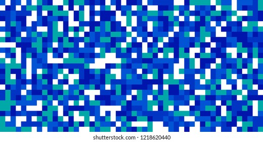 Color Halftone Pattern. Abstract Digital Texture with Color Squares for Print, Banner, Card, Web and Mobile Applications. Trendy Tech Halftone