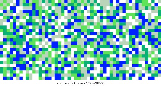 Color Halftone Pattern. Abstract Digital Texture with Color Squares for Print, Banner, Card, Web and Mobile Applications. Vintage Tech Halftone