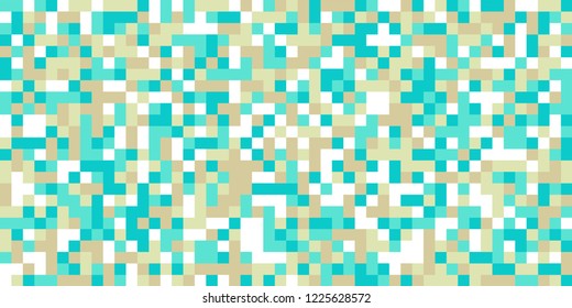 Color Halftone Pattern. Abstract Digital Texture with Color Squares for Print, Banner, Card, Web and Mobile Applications. Modern Tech Halftone Pattern with Color Pixels. Vector Texture.