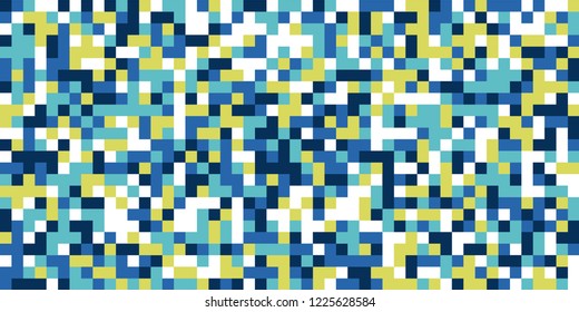 Color Halftone Pattern. Abstract Digital Texture with Color Squares for Print, Banner, Card, Web and Mobile Applications. Retro Tech Halftone