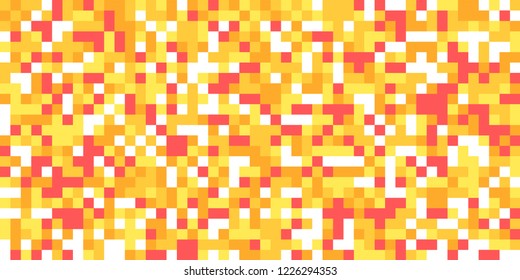 Color Halftone Pattern. Abstract Digital Texture with Color Squares for Print, Banner, Card, Web and Mobile Applications. Trendy Tech Halftone Pattern with Color Pixels. Vector Texture.