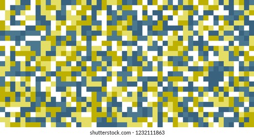 Color Halftone Pattern. Abstract Digital Texture with Color Squares for Print, Banner, Card, Web and Mobile Applications. Trendy Tech Halftone Pattern with Color Pixels. Vector Texture.