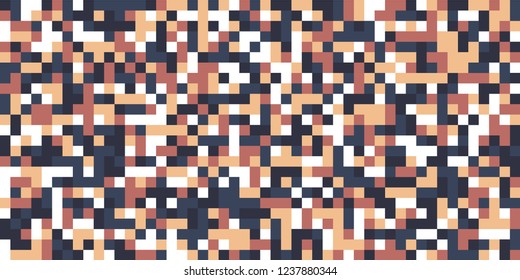 Color Halftone Pattern. Abstract Digital Texture with Color Squares for Print, Banner, Card, Web and Mobile Applications. Retro Tech Halftone