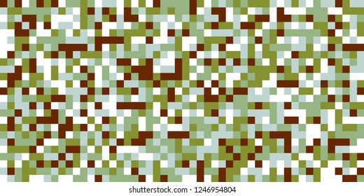 Color Halftone Pattern. Abstract Digital Texture with Color Squares for Print, Banner, Card, Web and Mobile Applications. Vintage Tech Halftone Pattern with Color Pixels. Vector Texture.