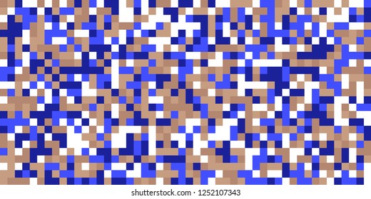 Color Halftone Pattern. Abstract Digital Texture with Color Squares for Print, Banner, Card, Web and Mobile Applications. Retro Tech Halftone