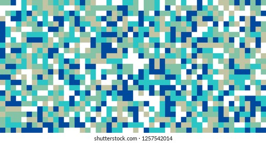 Color Halftone Pattern. Abstract Digital Texture with Color Squares for Print, Banner, Card, Web and Mobile Applications. Retro Tech Halftone