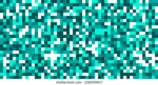 Color Halftone Pattern. Abstract Digital Texture with Color Squares for Print, Banner, Card, Web and Mobile Applications. Retro Tech Halftone Pattern with Color Pixels. Vector Texture.