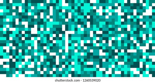 Color Halftone Pattern. Abstract Digital Texture with Color Squares for Print, Banner, Card, Web and Mobile Applications. Trendy Tech Halftone Pattern with Color Pixels. Vector Texture.
