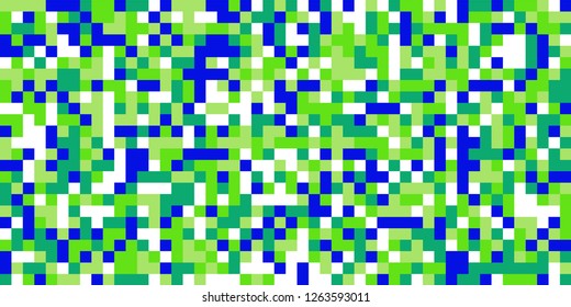 Color Halftone Pattern. Abstract Digital Texture with Color Squares for Print, Banner, Card, Web and Mobile Applications. Retro Tech Halftone
