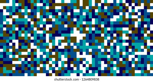 Color Halftone Pattern. Abstract Digital Texture with Color Squares for Print, Banner, Card, Web and Mobile Applications. Retro Tech Halftone