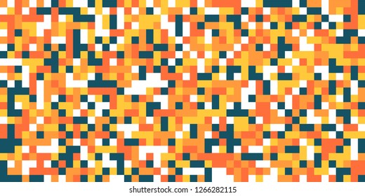 Color Halftone Pattern. Abstract Digital Texture with Color Squares for Print, Banner, Card, Web and Mobile Applications. Trendy Tech Halftone