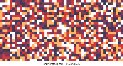 Color Halftone Pattern. Abstract Multicolor Texture with Squares for Print, Banner, Card, Web and Mobile Applications. Vintage Tech Halftone Pattern with Color Pixels. Vector Texture.