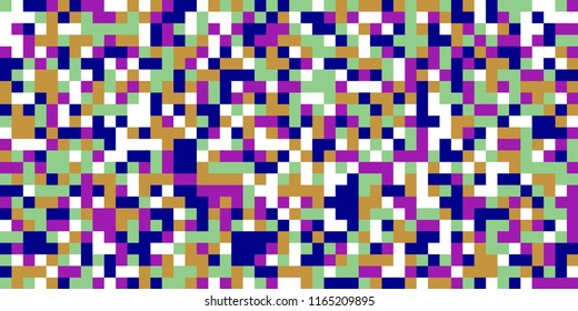 Color Halftone Pattern. Abstract Multicolor Texture with Squares for Print, Banner, Card, Web and Mobile Applications. Vintage Tech Halftone