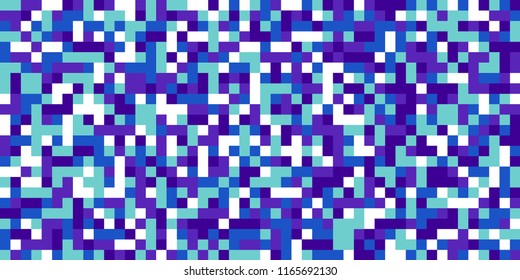 Color Halftone Pattern. Abstract Multicolor Texture with Squares for Print, Banner, Card, Web and Mobile Applications. Trendy Tech Halftone Pattern with Color Pixels. Vector Texture.