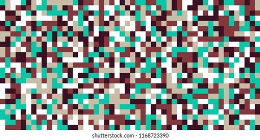 Color Halftone Pattern. Abstract Multicolor Texture with Squares for Print, Banner, Card, Web and Mobile Applications. Modern Tech Halftone