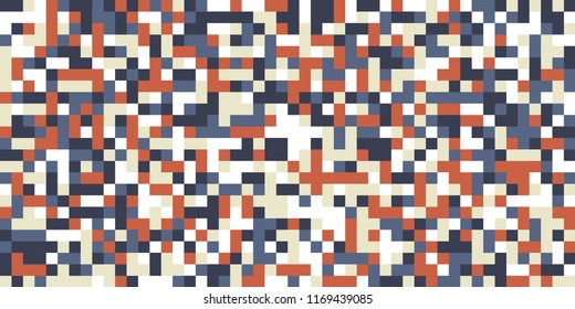 Color Halftone Pattern. Abstract Multicolor Texture with Squares for Print, Banner, Card, Web and Mobile Applications. Modern Tech Halftone