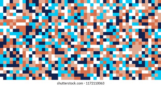Color Halftone Pattern. Abstract Multicolor Texture with Squares for Print, Banner, Card, Web and Mobile Applications. Trendy Tech Halftone