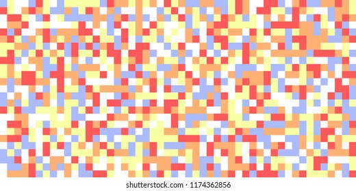 Color Halftone Pattern. Abstract Multicolor Texture with Squares for Print, Banner, Card, Web and Mobile Applications. Trendy Tech Halftone