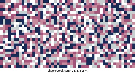 Color Halftone Pattern. Abstract Multicolor Texture with Squares for Print, Banner, Card, Web and Mobile Applications. Vintage Tech Halftone